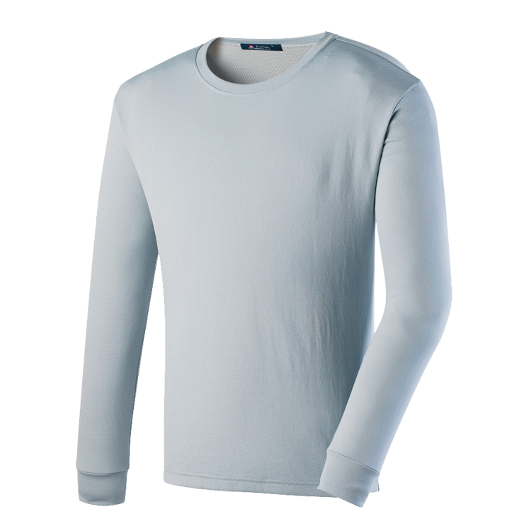 EasyMain 衣力美 男快乾保暖衛生衣 (淺灰、黑) 保暖/吸汗快乾/圓領/衛生衣/貼身內衣 12EMT14071