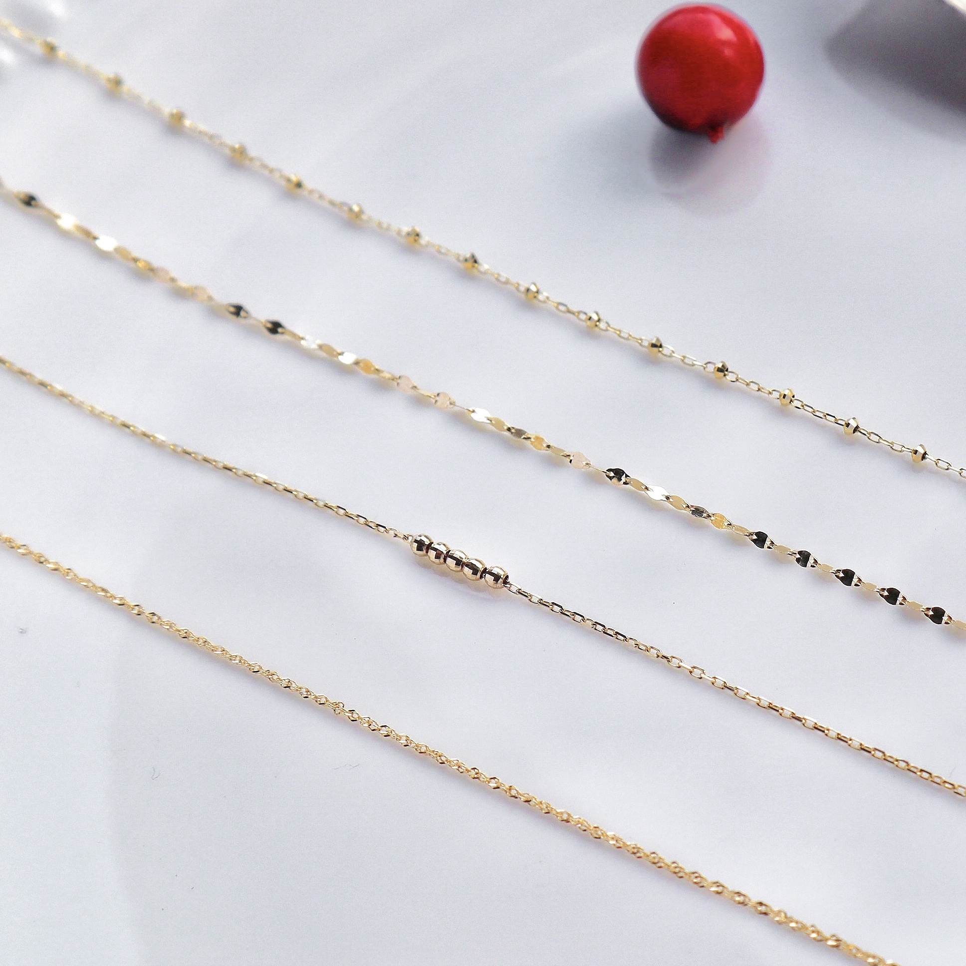 10K/鏈鍊不捨系列-寵愛手鍊