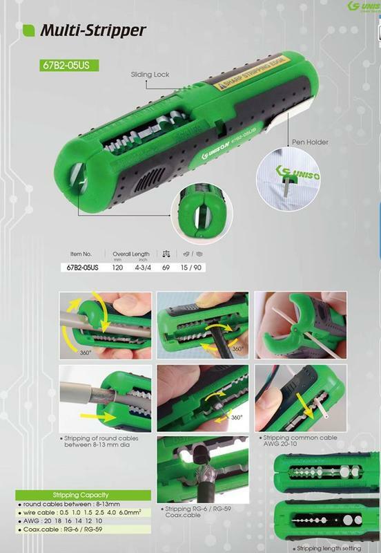 限時買1支送1支｜UNISON 台灣製｜綠色筆套型剝皮器｜多功能剝線器 手動剝線器 剝皮 剝線鉗｜經濟型｜67B2-05US