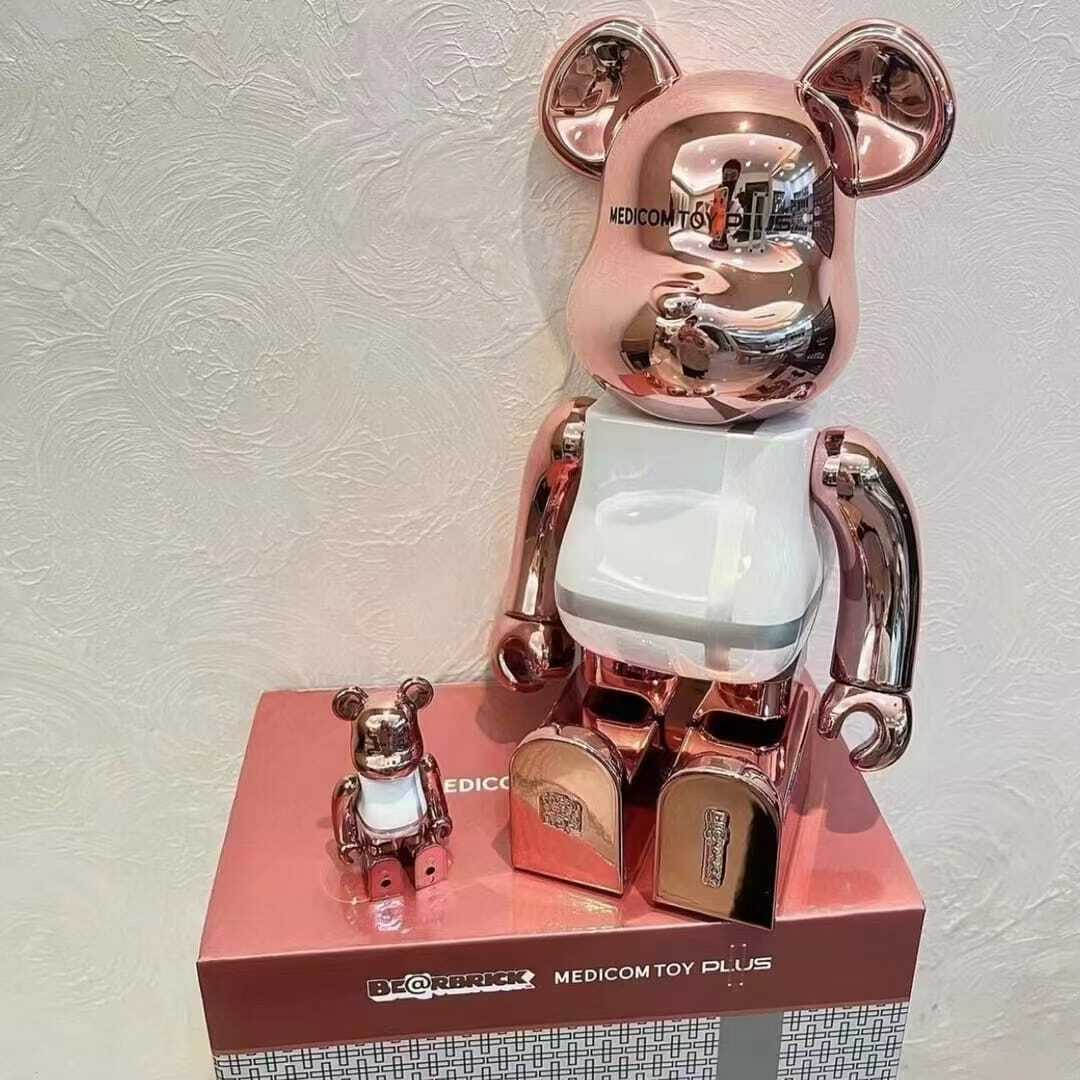 BE@RBRICK PINK GOLD CHROME Ver. 1000％ - 彫刻・オブジェ