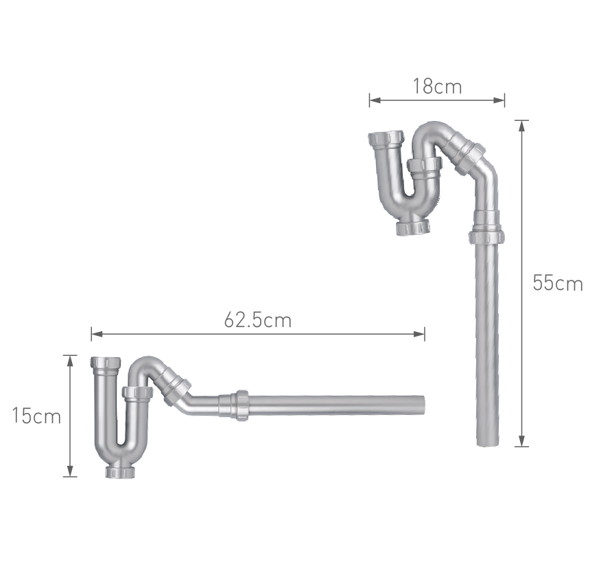 OVO京典衛浴 配件推薦型號 FP1005 牆壁/地面兩用排水管 *