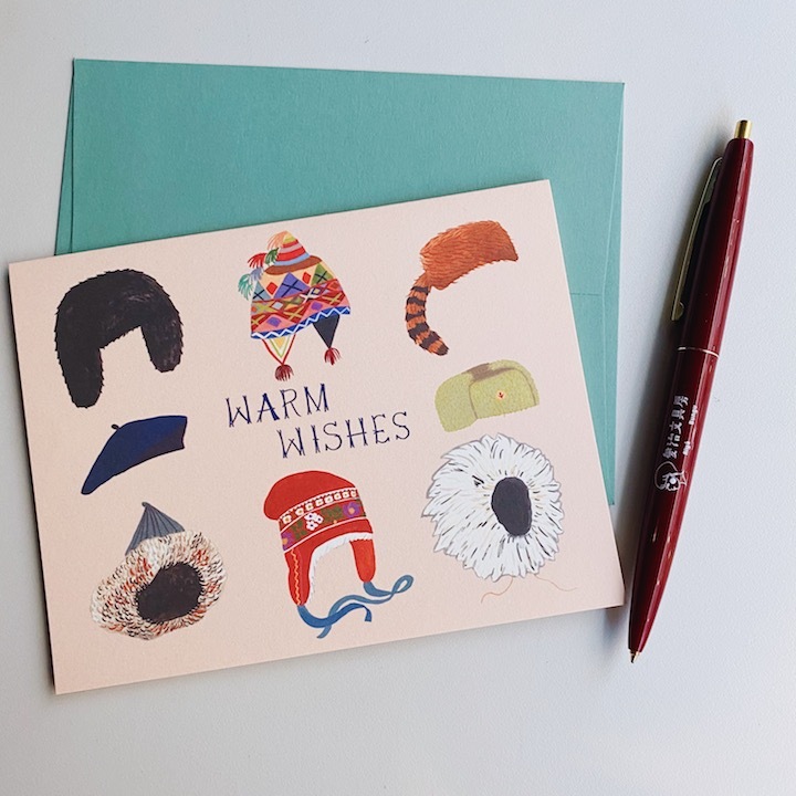 SMALL ADVENTURE 聖誕卡片 季節賀卡 冬日暖帽