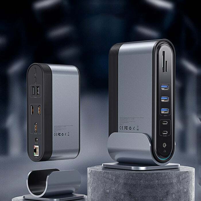 BASEUS 17 in 1 Type-C HUB 多功能擴展工作站│環球電壓│雙向傳輸│高清畫質HDMIx3│