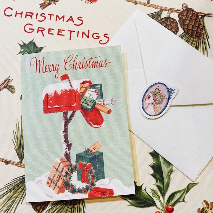 cavallini 聖誕快樂 賀卡 聖誕收件