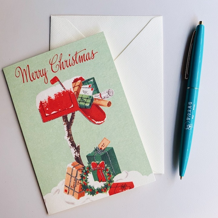 cavallini 聖誕快樂 賀卡 聖誕收件