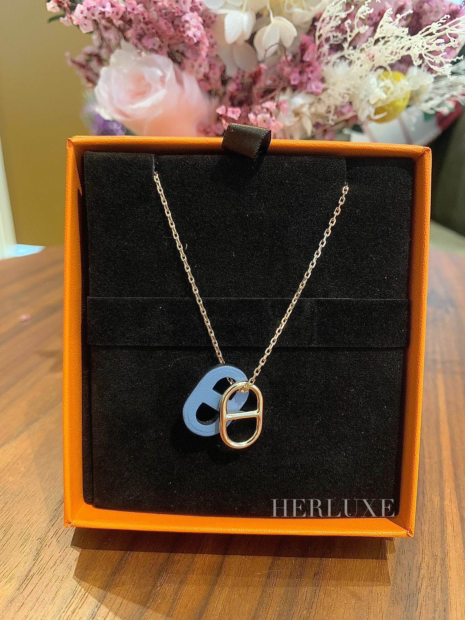 O'Maillon necklace in blue lin CD