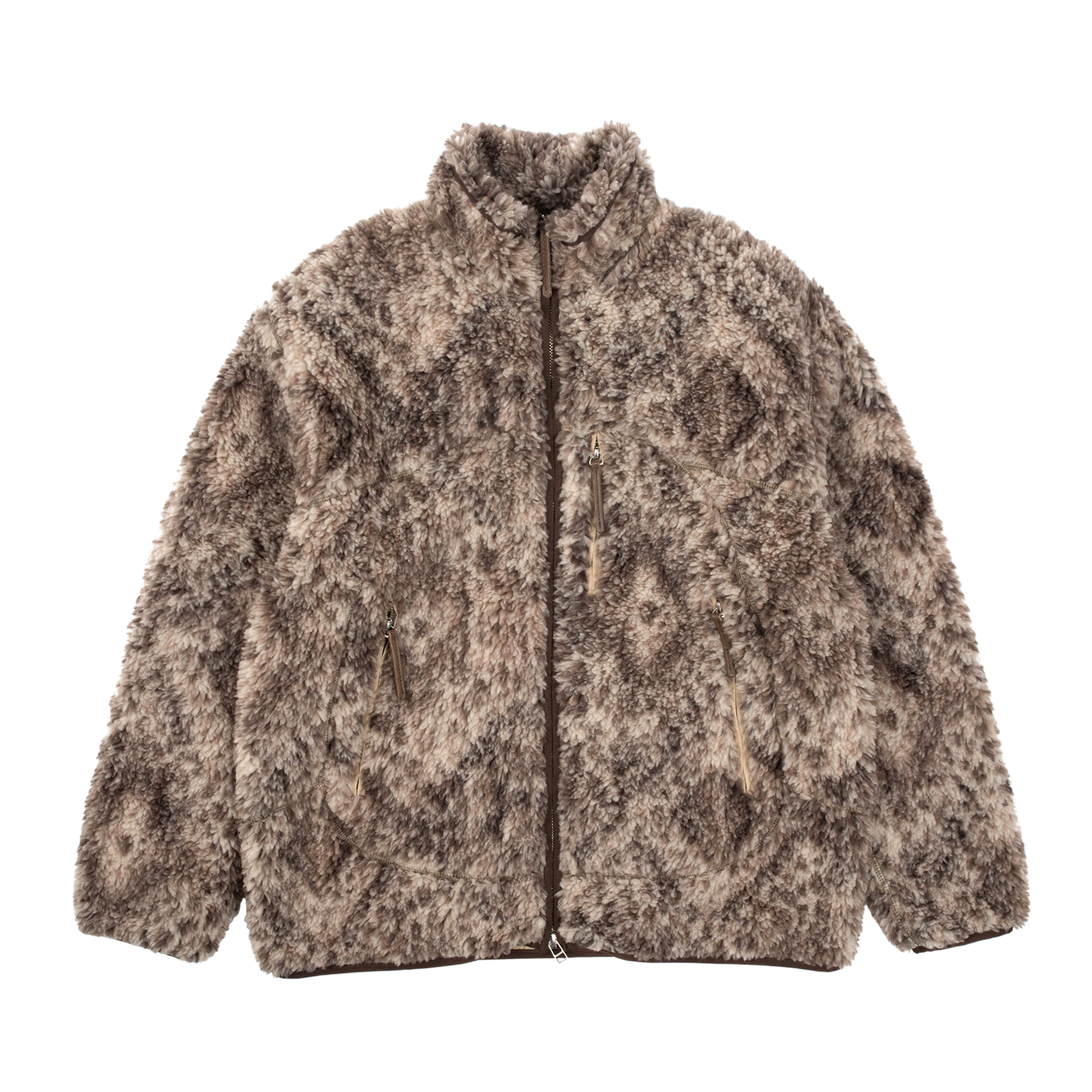 Old Joe Brand - Arabesque Pile Zip Jacket (Mink)