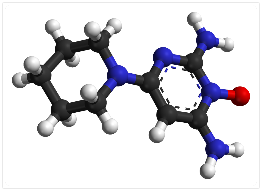 Minoxidil-分子立體圖示
