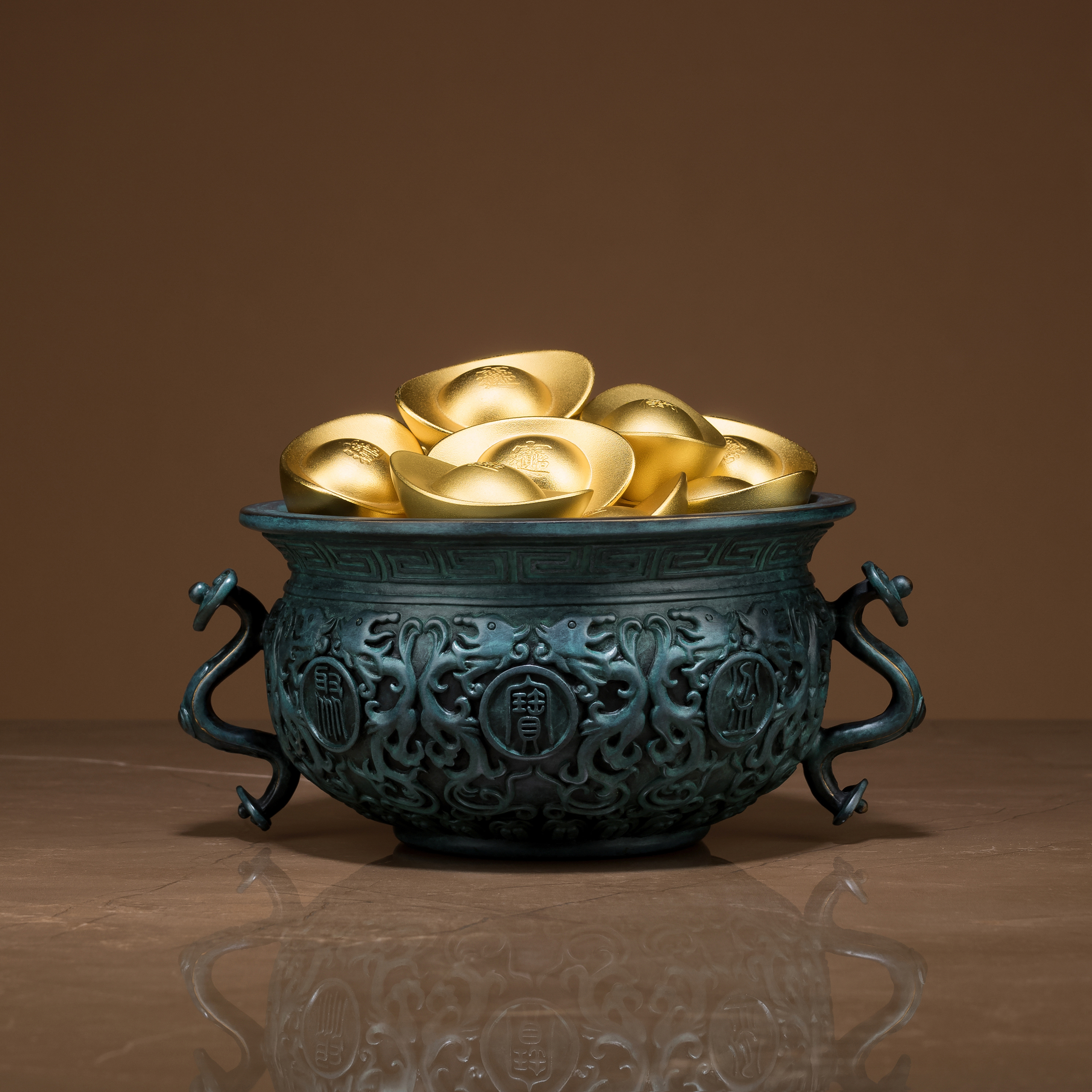 聚寶盆(小)｜銅作工藝品