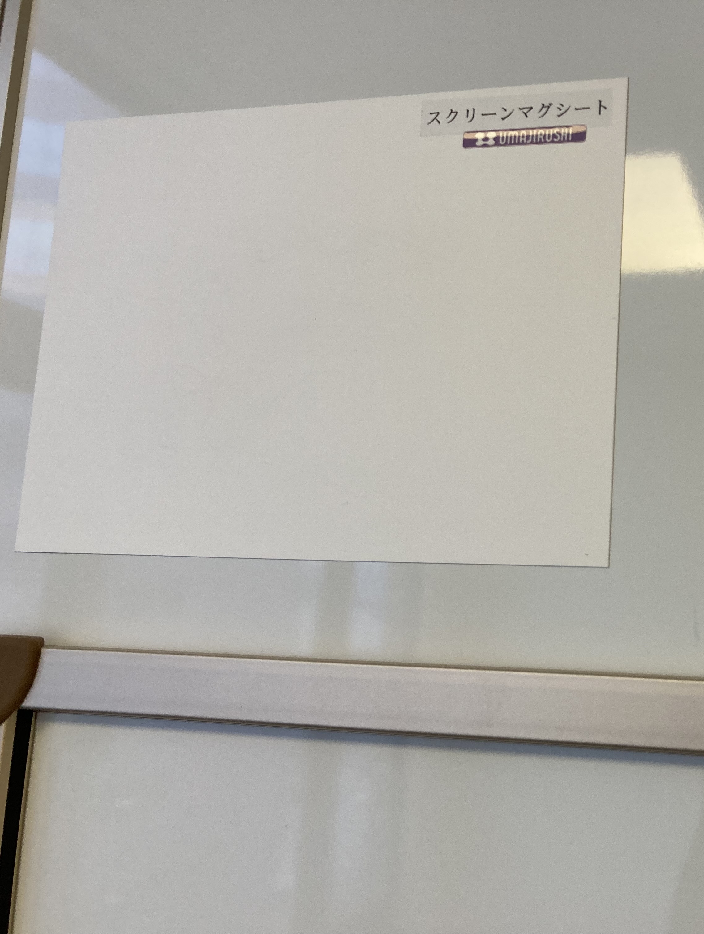 日本馬印 低反光白板貼 (啞面, 適用於投影, 磁力背面)