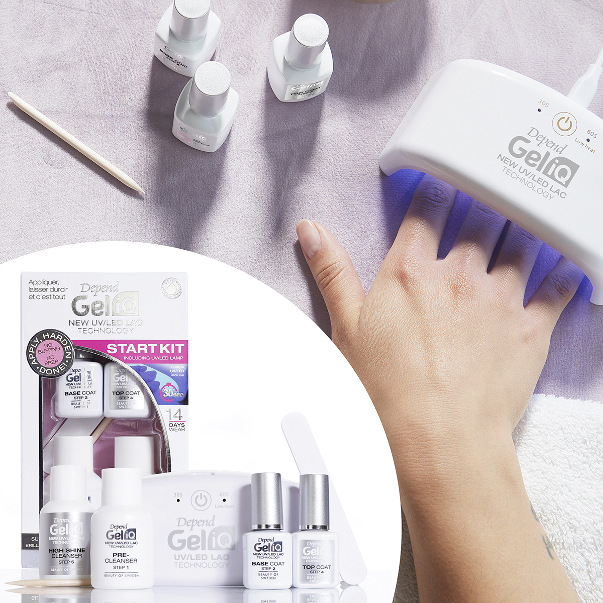 Gel iQ UV/LED 燈機GEL甲機套裝 (7件）#2900