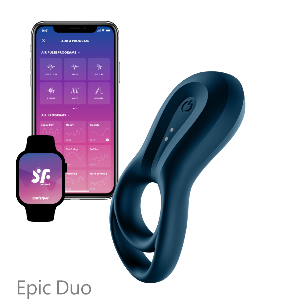德國Satisfyer Epic Duo 智能男士精力雙環