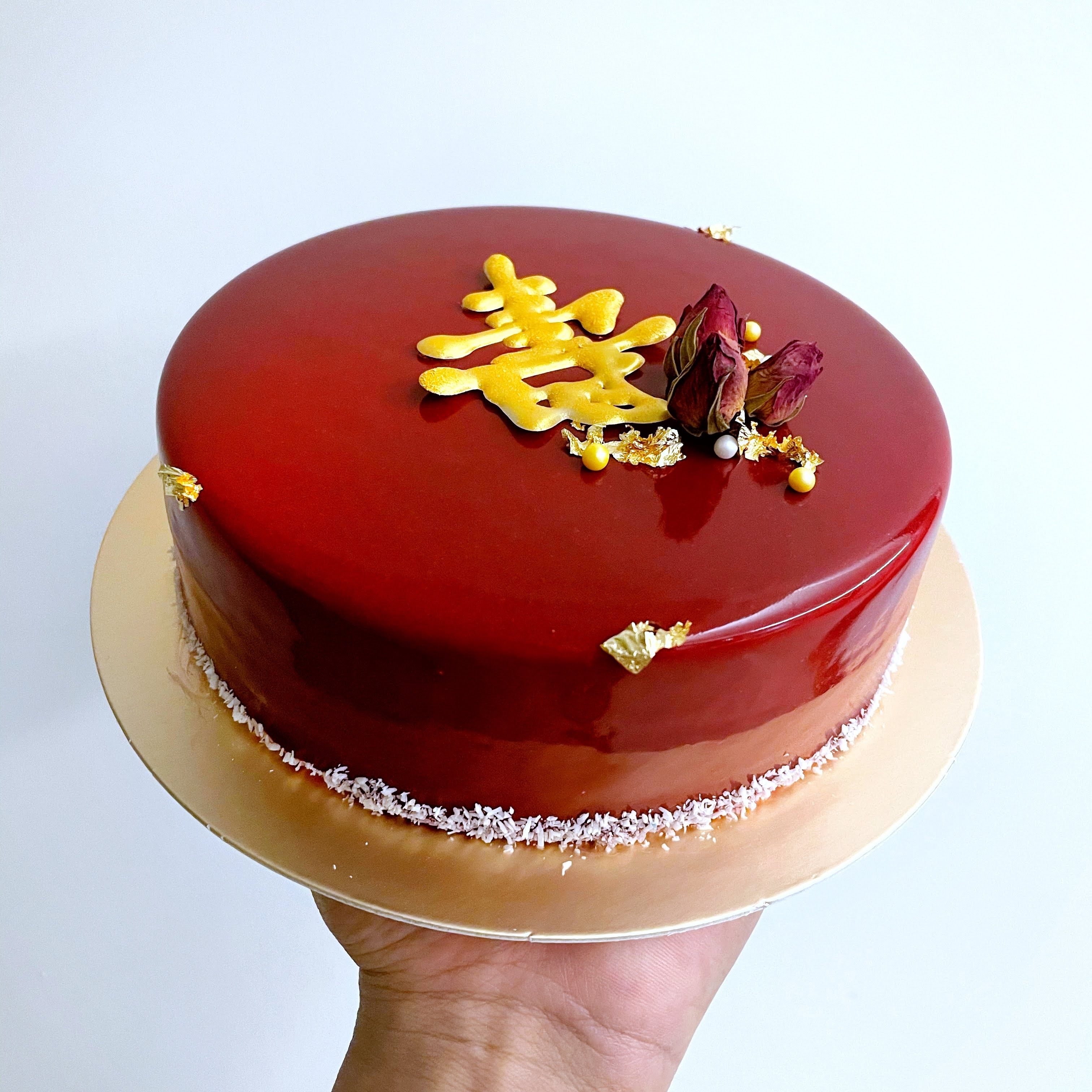 大紅壽誕(不額外寫字)