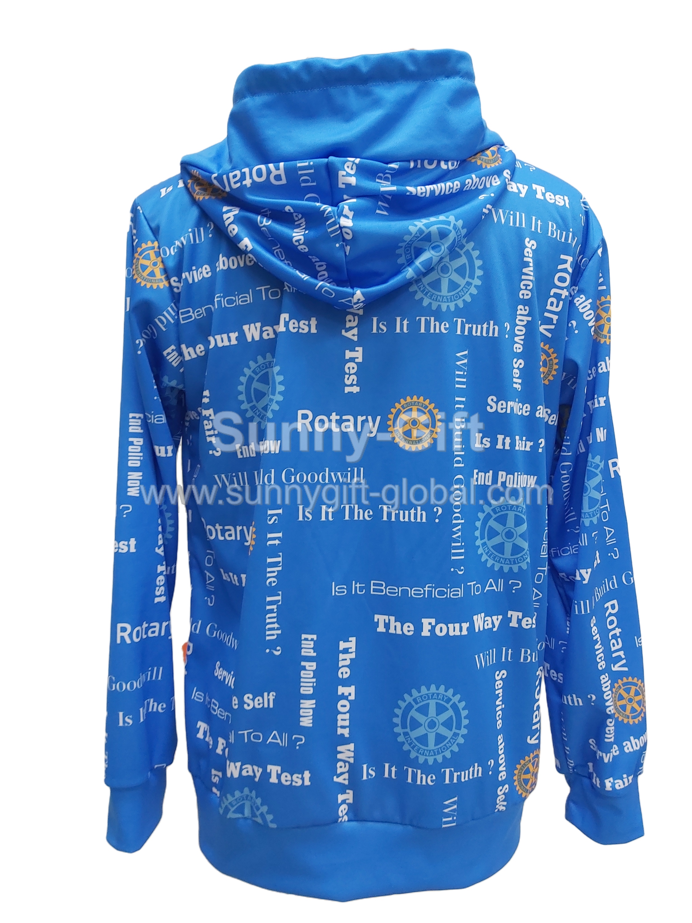 The four way test of Rotary Hooded Jacket