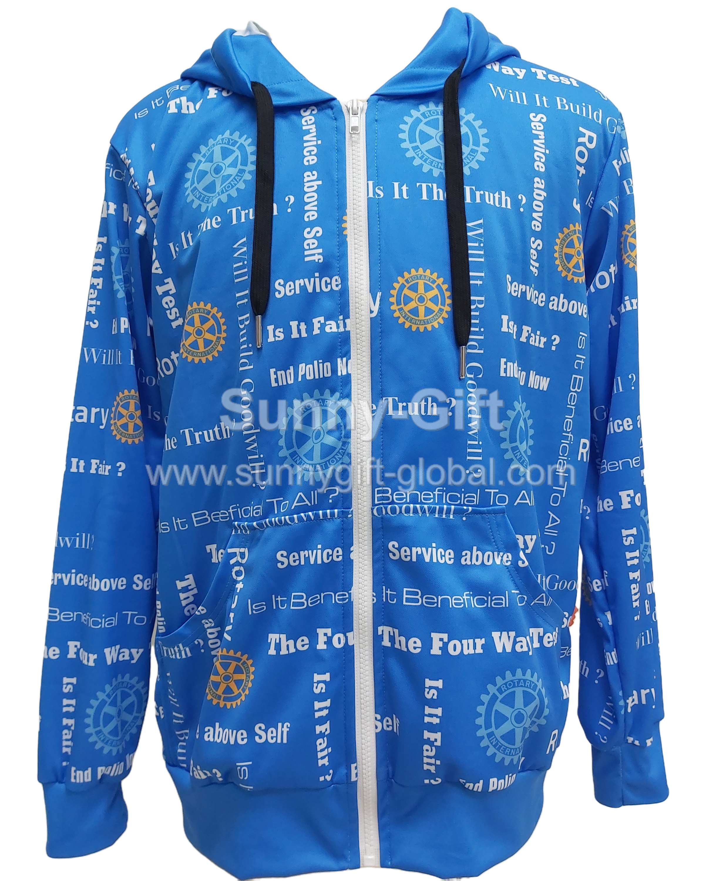 The four way test of Rotary Hooded Jacket