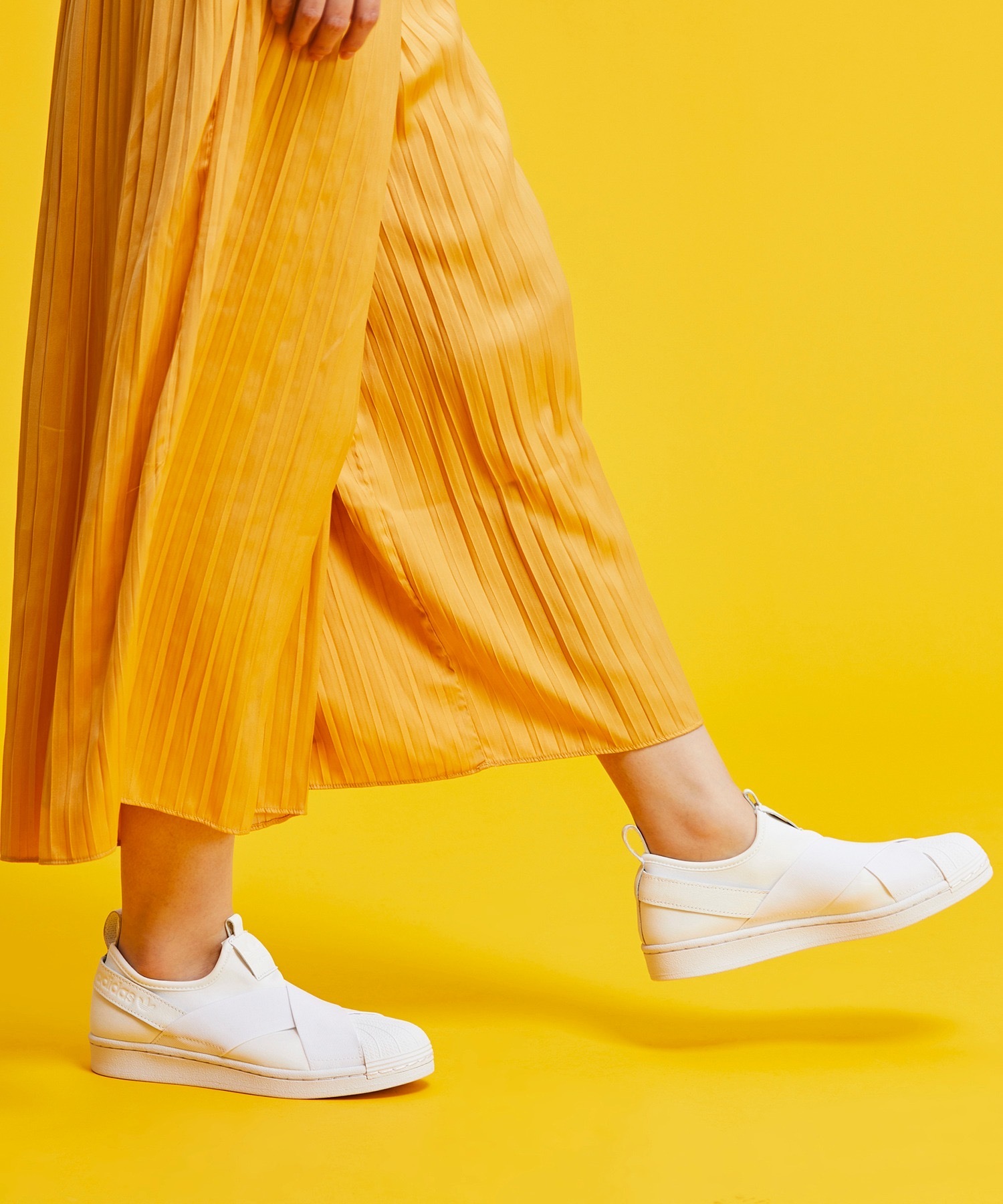 adidas originals superstar slip on womens yellow