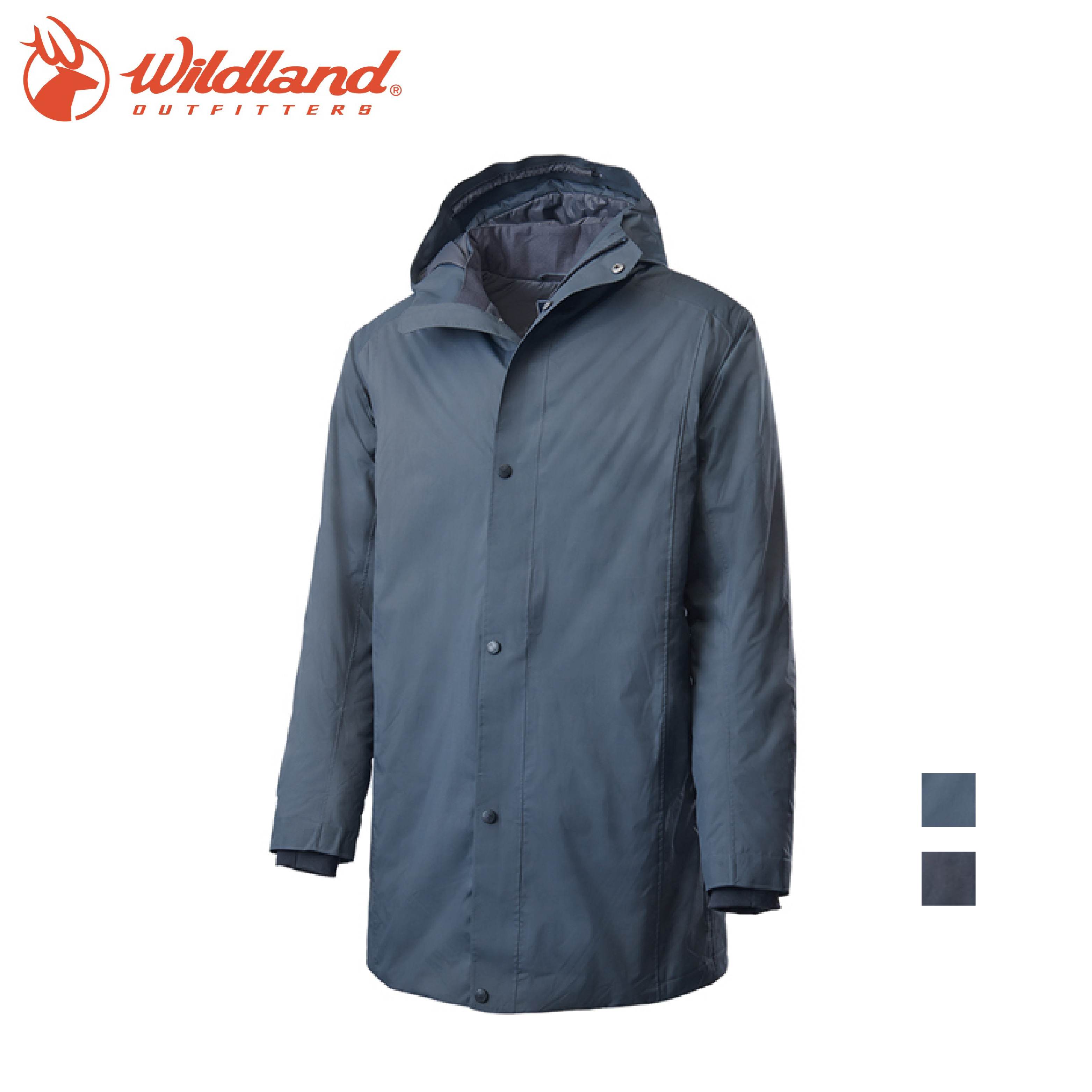 Wildland 荒野 長版PR棉防水外套 男款 (2色) 輕量/柔軟/保暖/快乾/透氣 04W62902