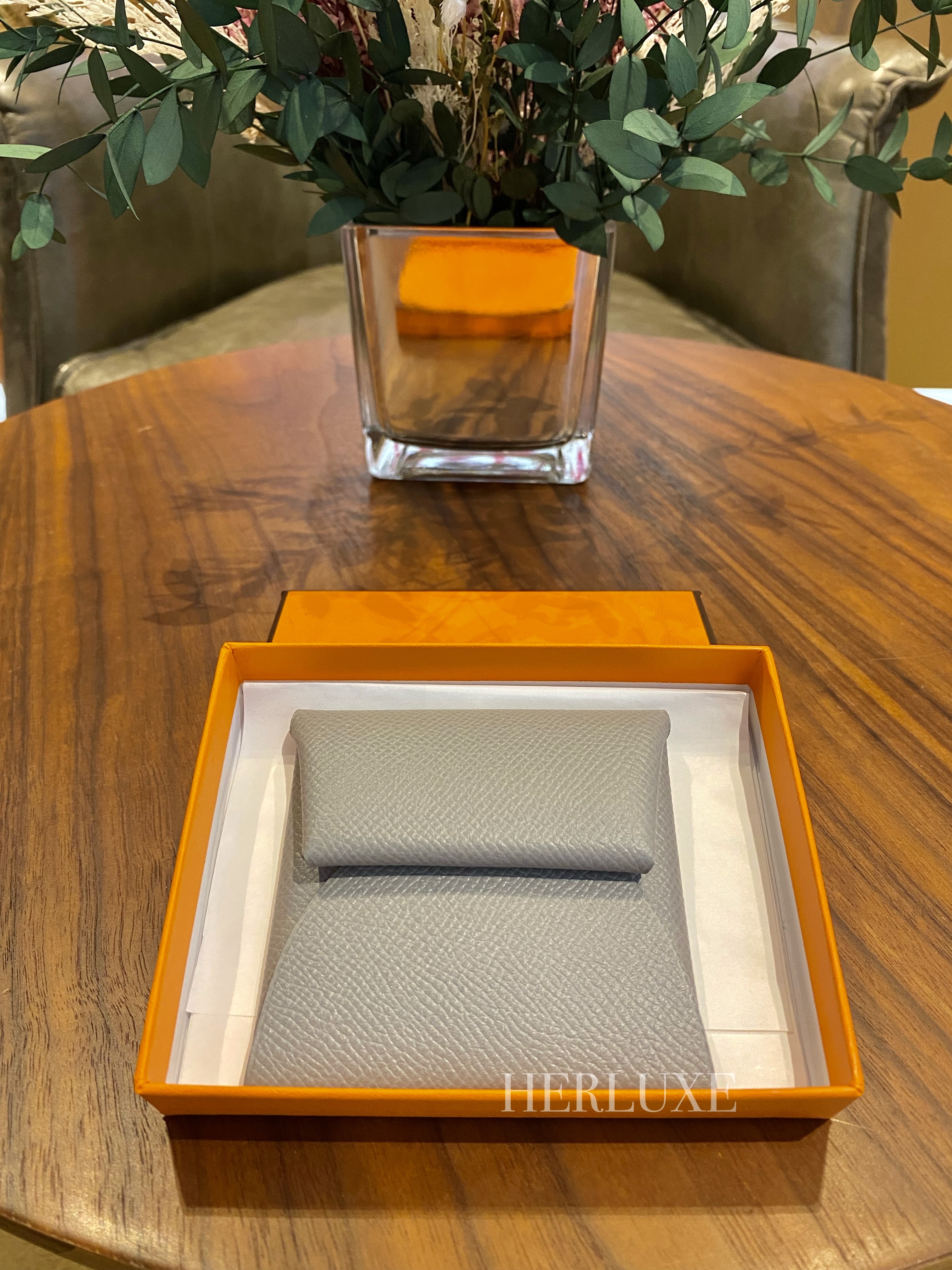 Bastia change purse 4Z gris mouette epsom