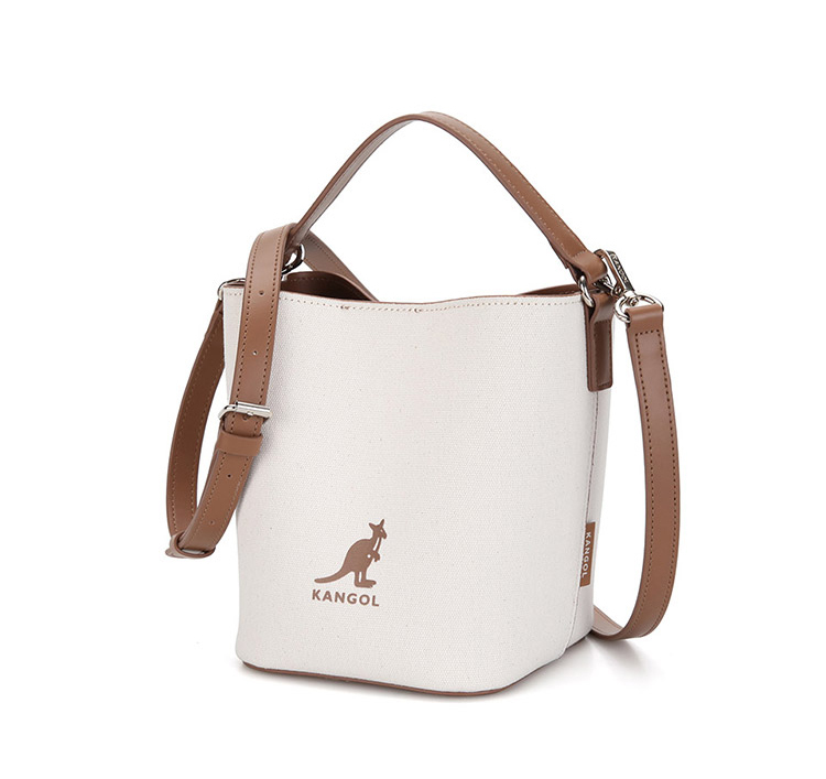 <韓國代購> KANGOL DUO Ⅱ CANVAS SQUARE BUCKET BAG