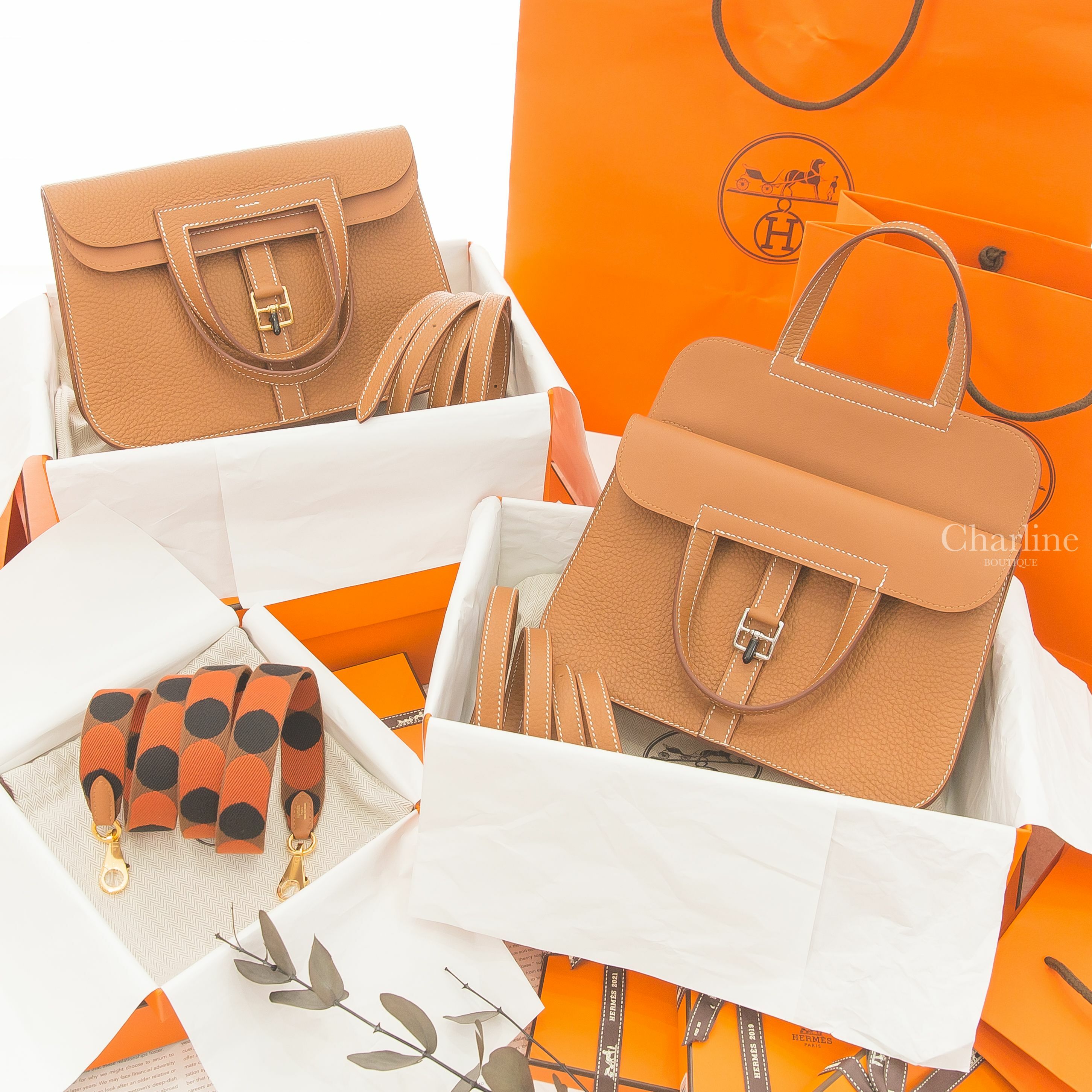 Hermès Halzan 25cm 37 Gold Taurillon Clemence 焦糖色金釦,Halzan 25cm 37 Gold Taurillon Clemence 焦糖色銀釦-Charline Boutique 精品代購