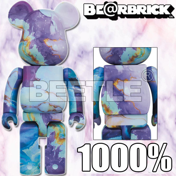 BEETLE BE@RBRICK PATTERN 渲染雲彩紫色大理石MARBLE 庫柏