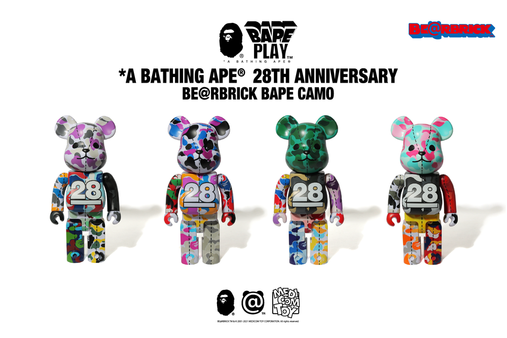 A BATHING APE BE@RBRICK BAPE 28TH 周年限定400% 現貨