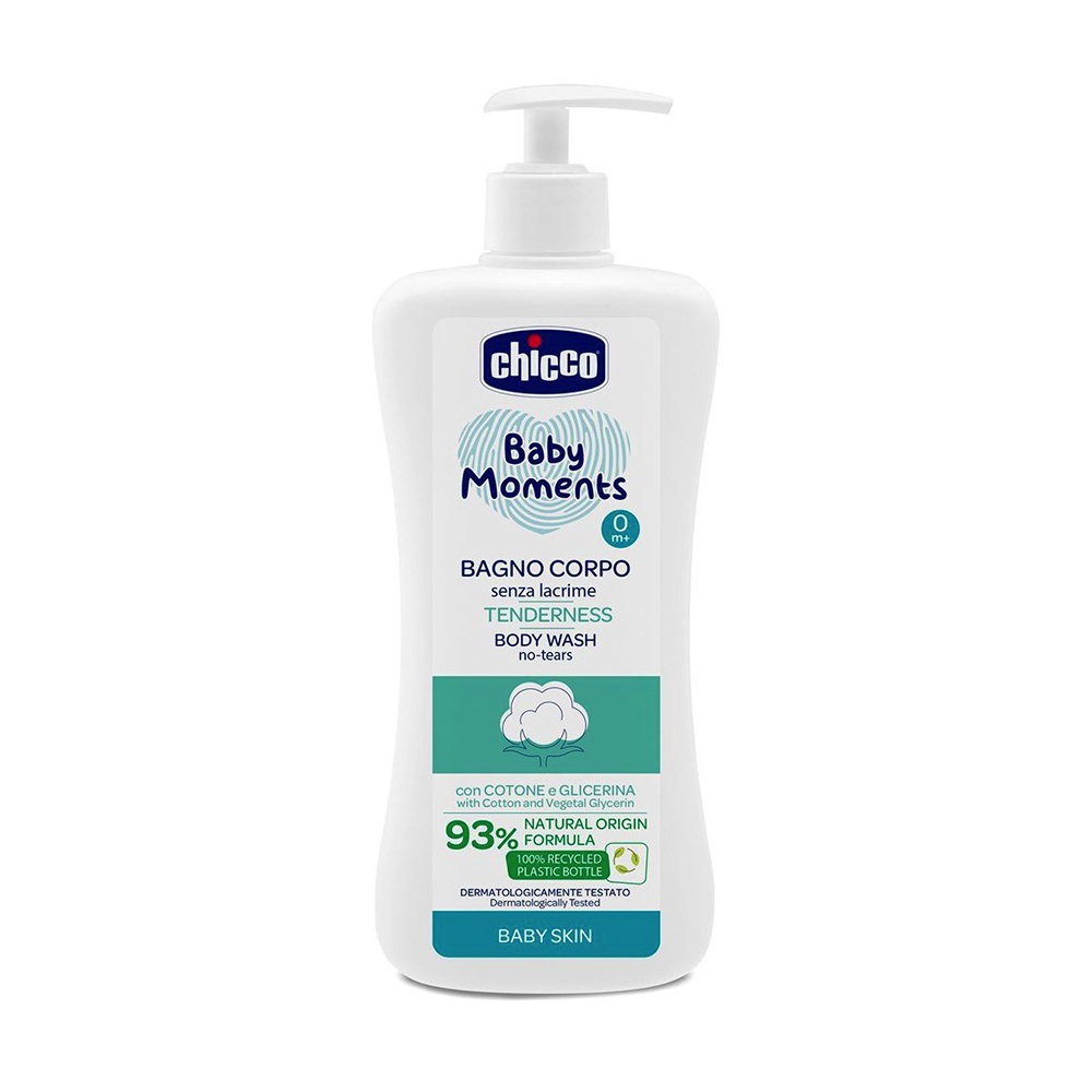 寶貝嬰兒植萃泡泡浴露500ml-溫和不流淚配方-清新白棉