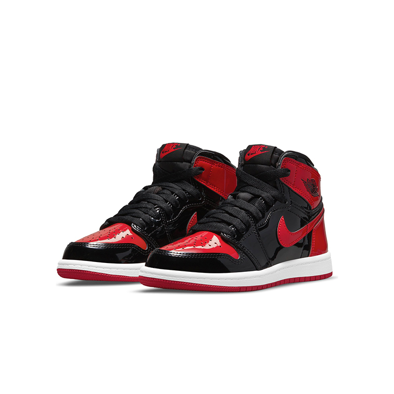 Jordan 1 Retro High OG (PS)  '' Bred Patent '' 特殊漆皮 黑紅 童鞋 AQ2664-063 [台灣現貨]