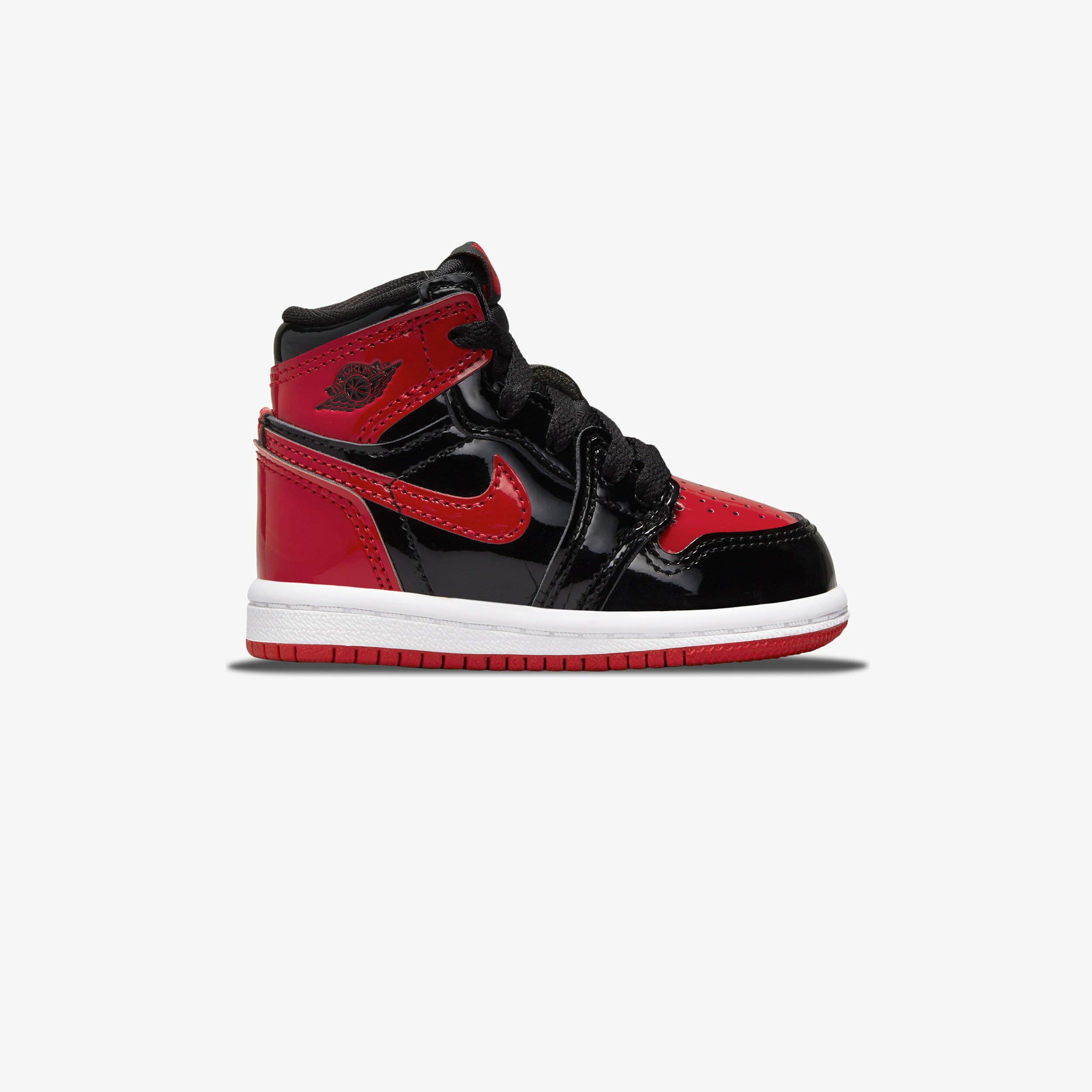 Jordan 1 Retro High OG (TD) '' Bred Patent '' 特殊漆皮黑紅