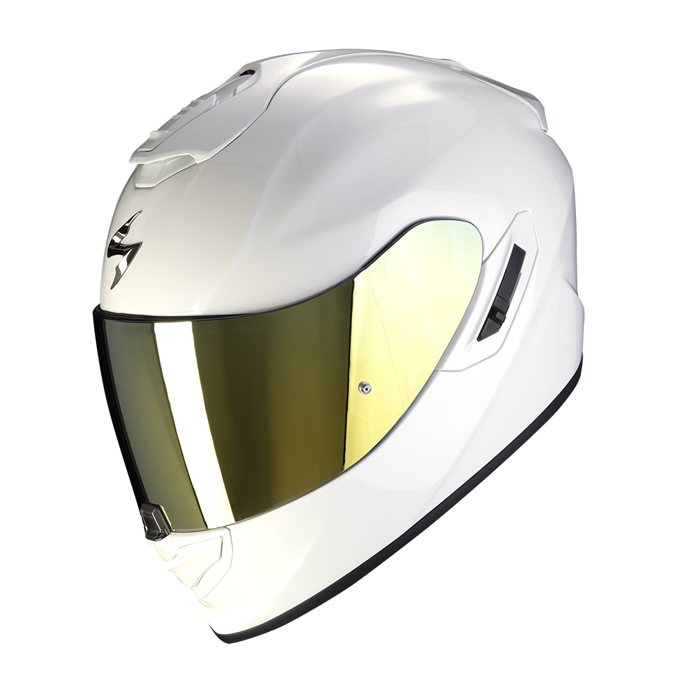 SCORPION EXO-1400 EVO AIR SOLID PEARL WHITE 素色 白 全罩