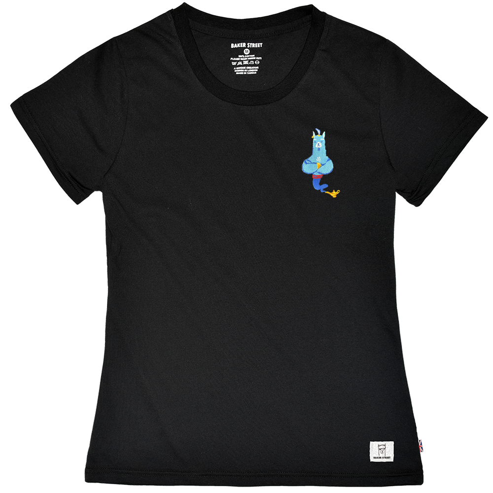 Embroidery-Genie alpaca 刺繡 女版短T