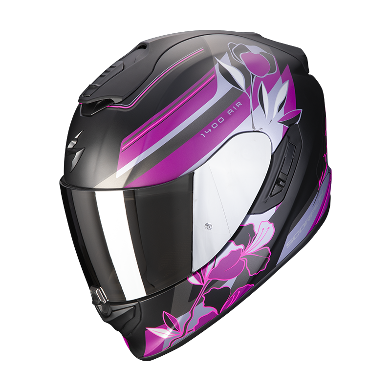 SCORPION EXO-1400 EVO AIR GAIA MATT BLACK/PINK 消光黑粉 全罩
