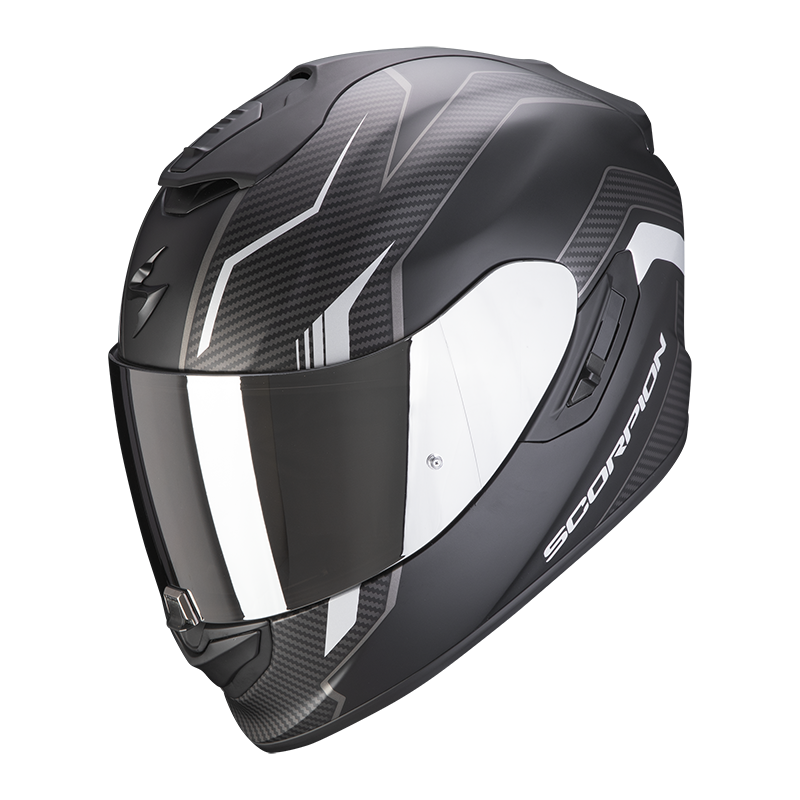 SCORPION EXO-1400 AIR FORTUNA MATT BLACK/SILVER 消光銀 全罩