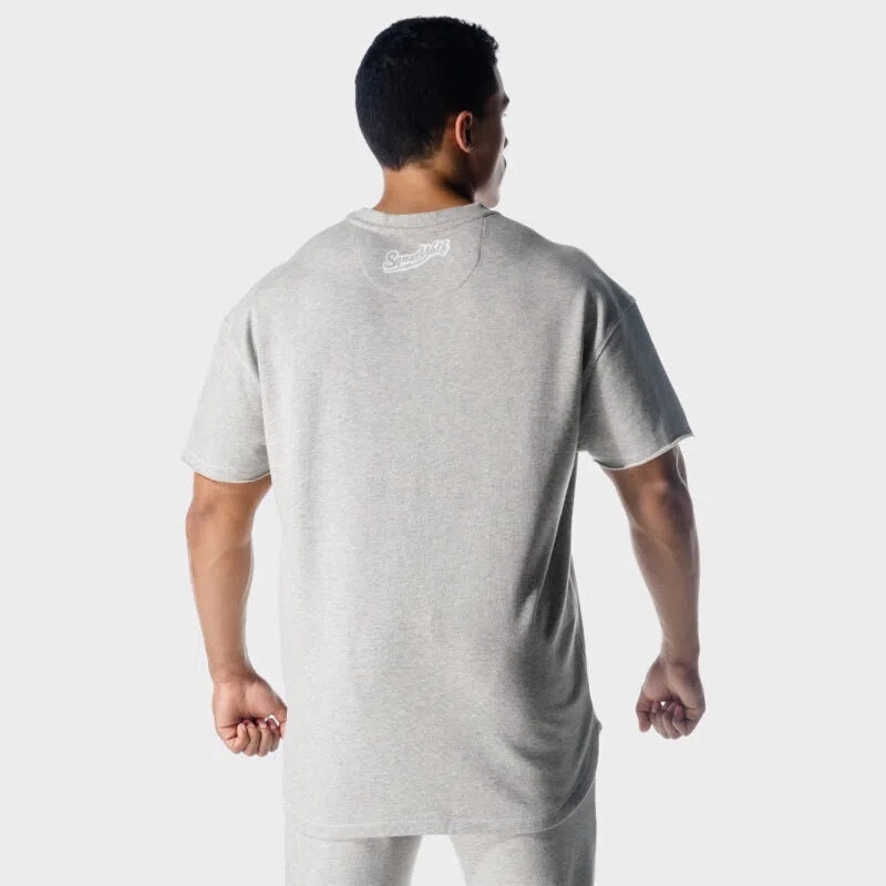 Golden Era 圓領Oversized T恤（淺灰色）