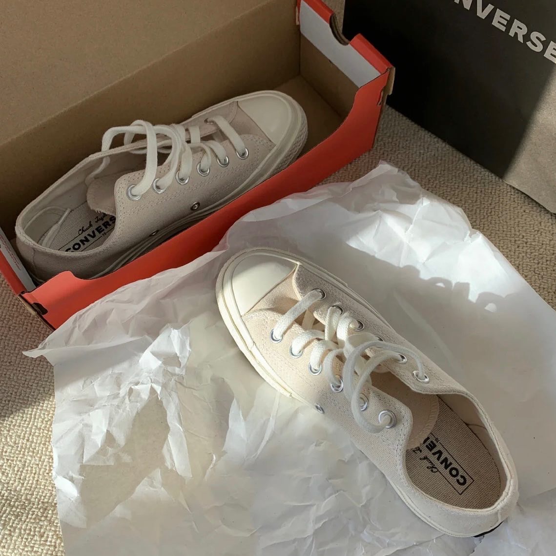 現貨┃CONVERSE CHUCK TAYLOR 1970 米白帆布低筒 162211c