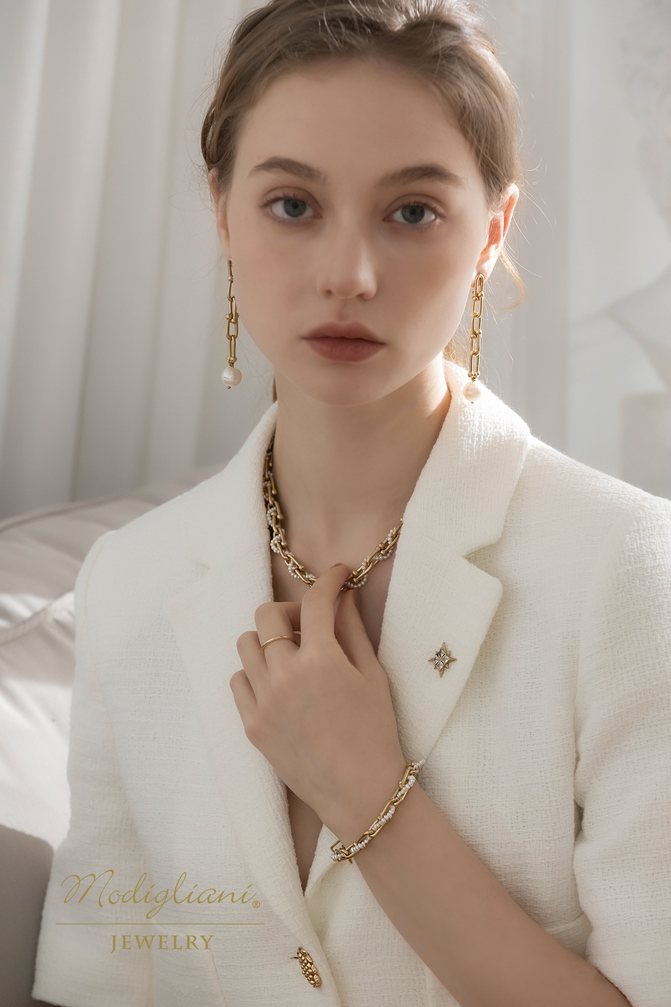 黃銅,黃銅飾品,天然珍珠,手鍊,個性