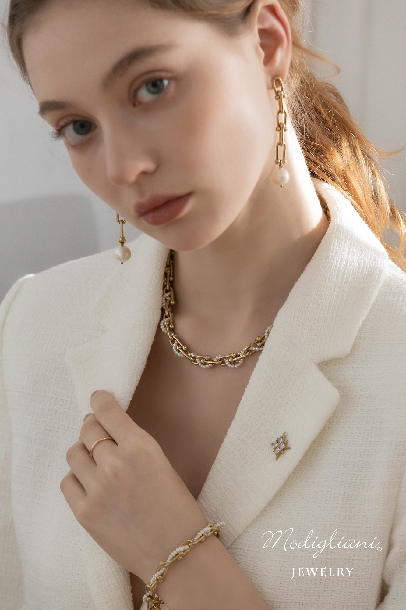 黃銅,黃銅飾品,天然珍珠,耳環,個性,垂墜式耳環