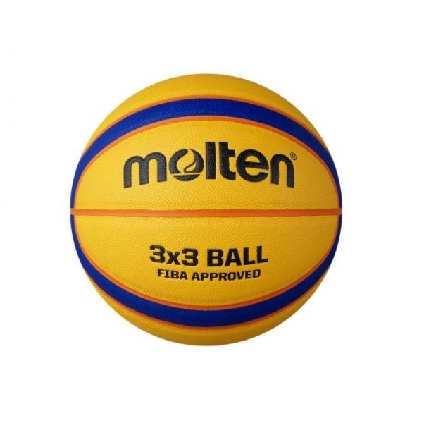 【molten】三對三專用 12片貼片深溝合成皮籃球