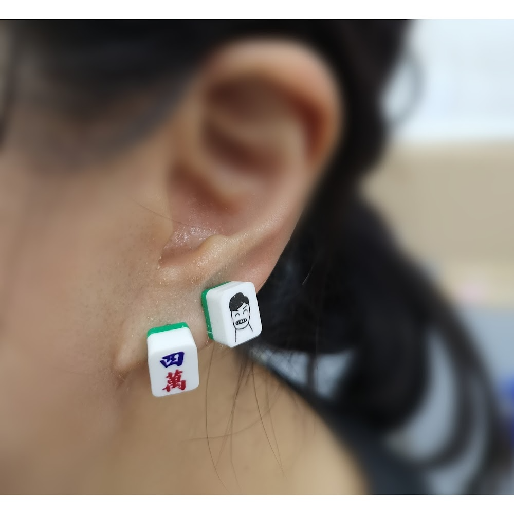 迷你麻雀耳環 | 香港人 香港字 | 李漢港楷 出品 | 香港製造