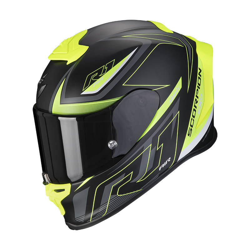SCORPION EXO-R1 EVO AIR GAZ MATT BLACK/NEON YELLOW 消光黑黃 全罩