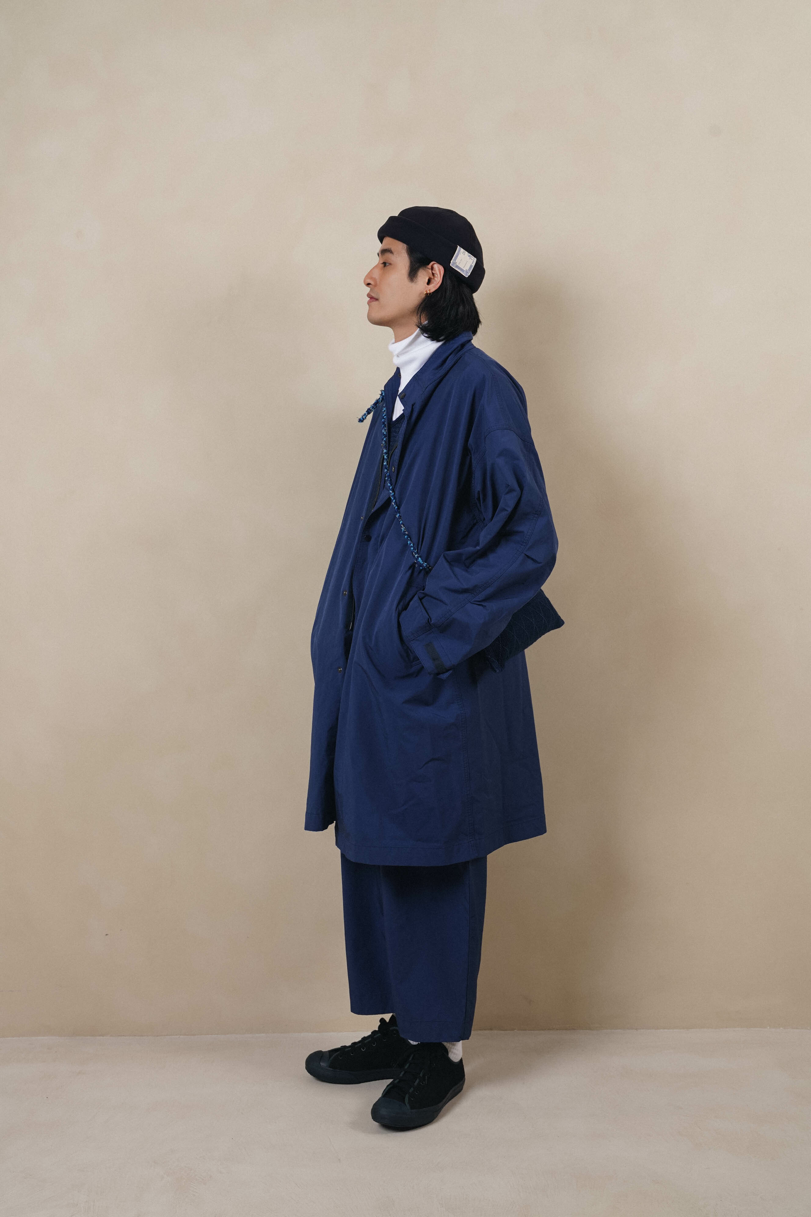PORTER CLASSIC WEATHER STAND COLLAR COAT
