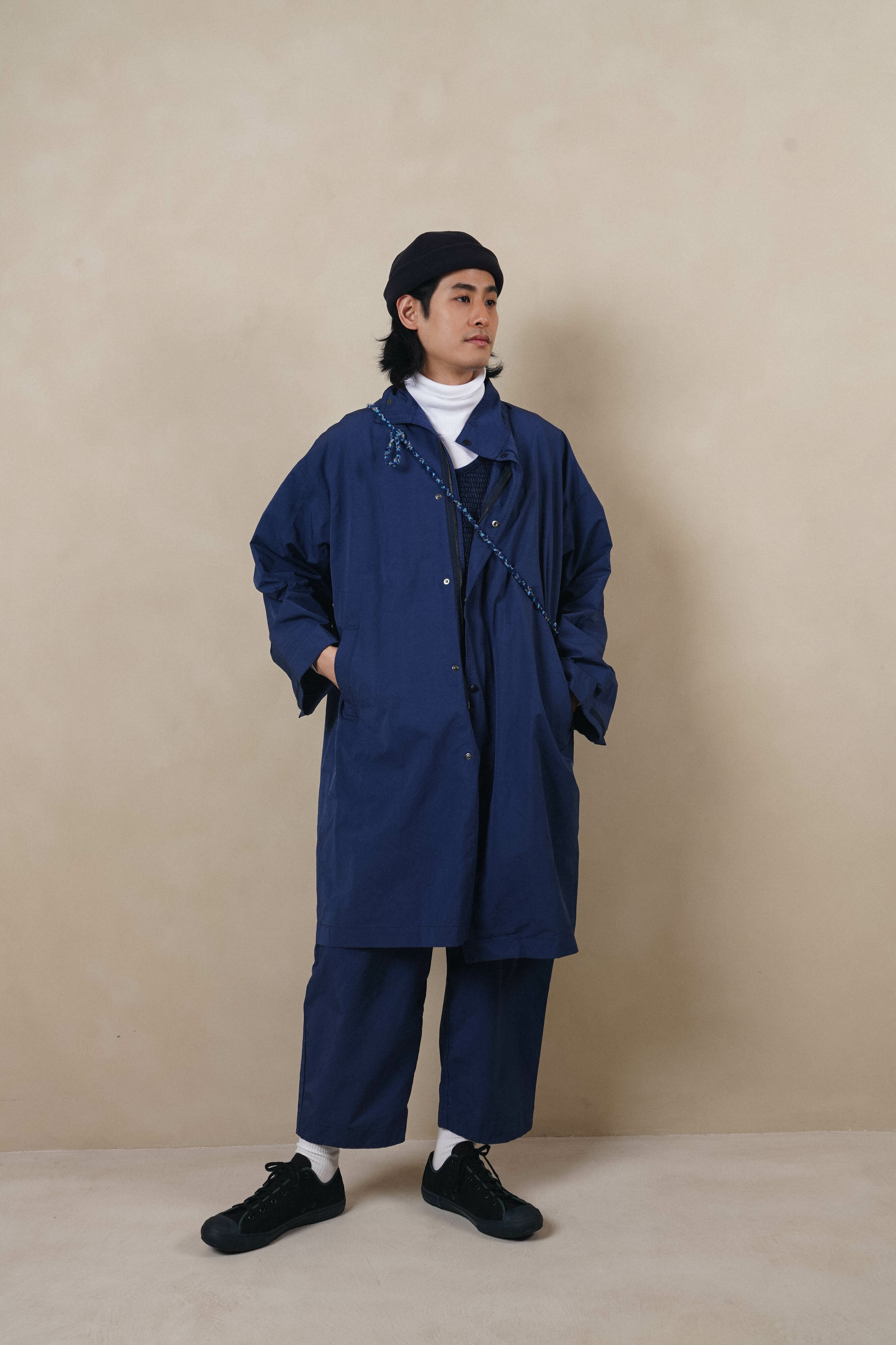 PORTER CLASSIC WEATHER STAND COLLAR COAT