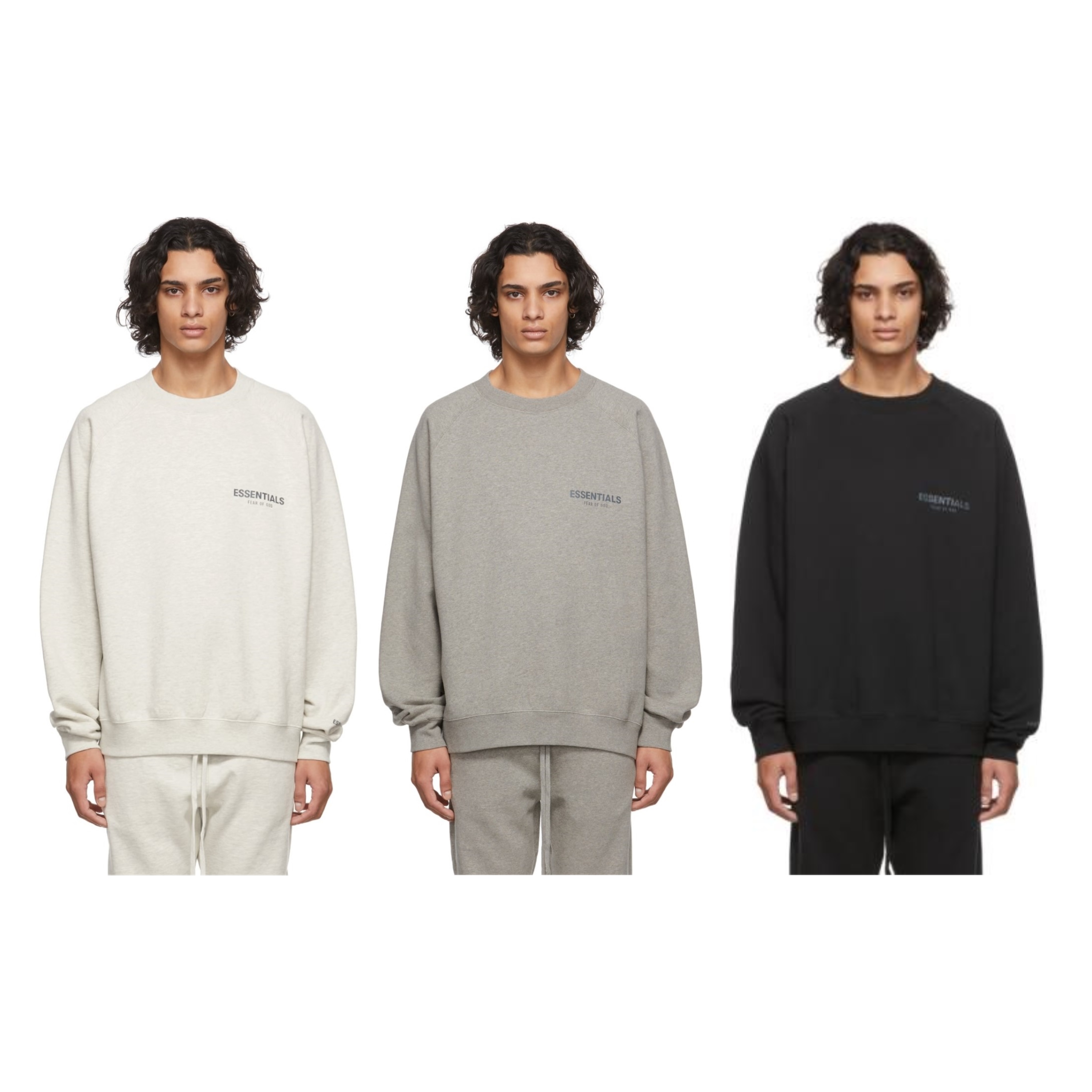 FEAR OF GOD ESSENTIALS Logo Long Sleeve T-Shirt 胸口LOGO 長T