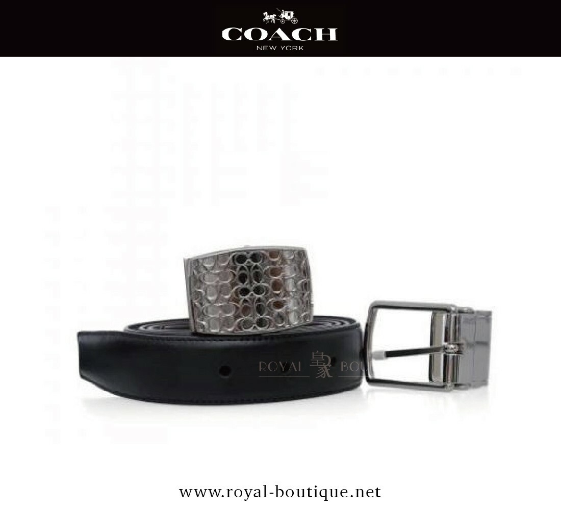 COACH 雙色兩用皮帶禮盒組