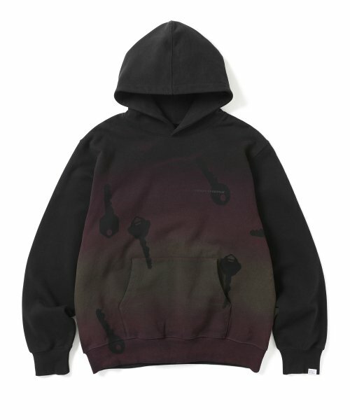 THISISNEVERTHAT Key Sprayed Pattern Hoodie 渲染 鑰匙 長袖 帽T TN213TSWHO10