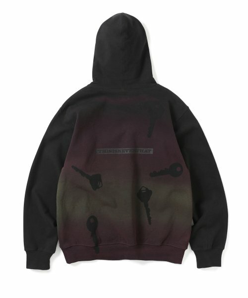 THISISNEVERTHAT Key Sprayed Pattern Hoodie 渲染 鑰匙 長袖 帽T TN213TSWHO10