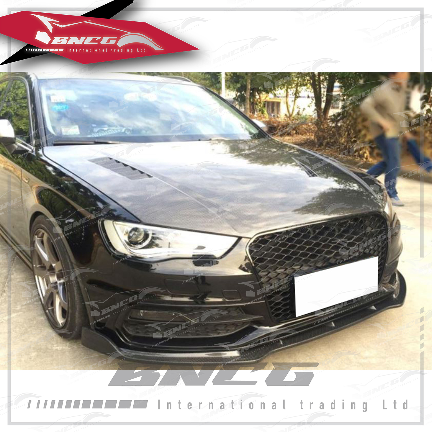 奧迪 Audi A3 S-Line 14-15年式 五門車款專用 改裝 卡夢 碳纖維 外觀件 空力套件 JC款 前下巴