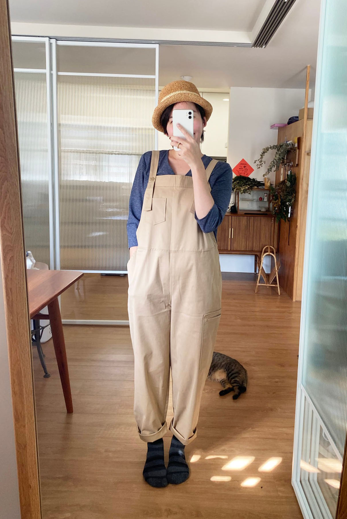 明天留給你好多口袋吊帶褲-松羽林