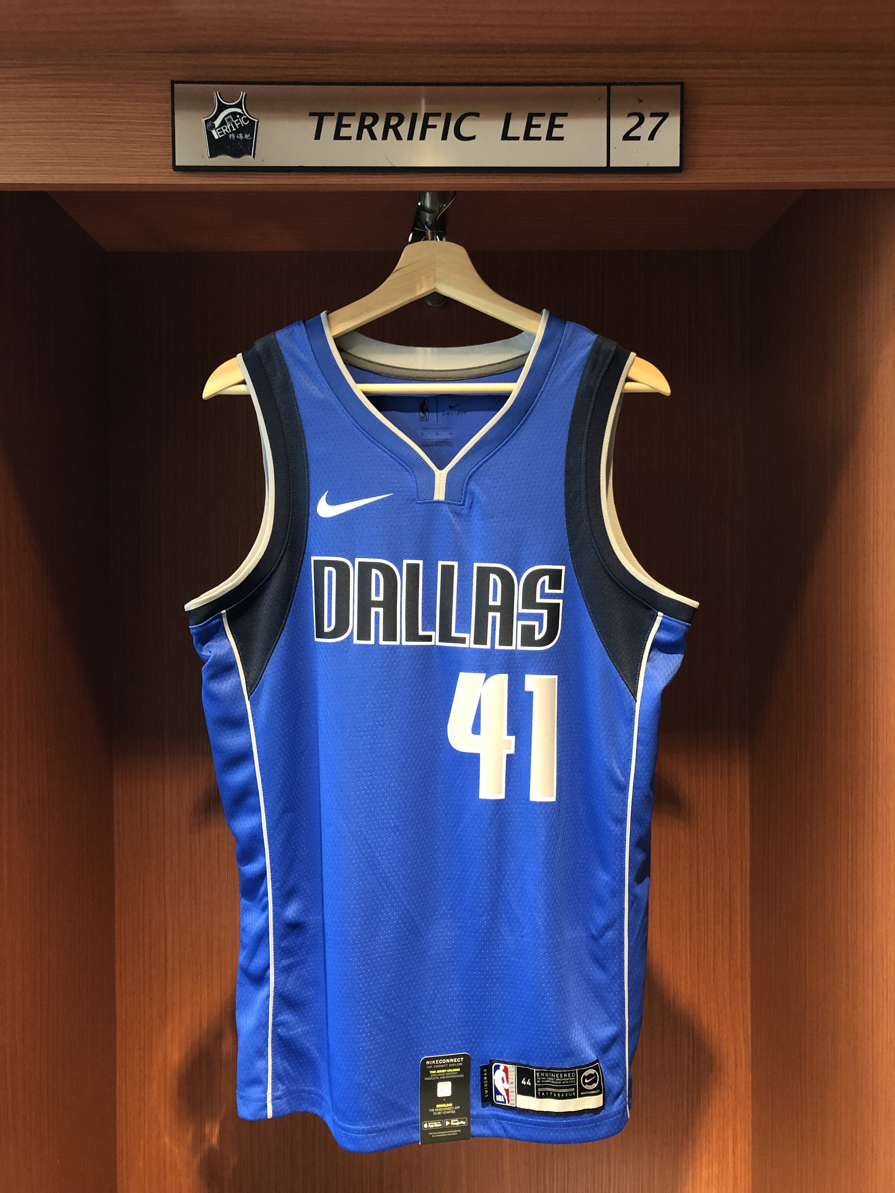 NBA球衣 Dirk Nowitzki 達拉斯小牛藍 Icon Nike Swingman 球迷版 熱轉印 全新