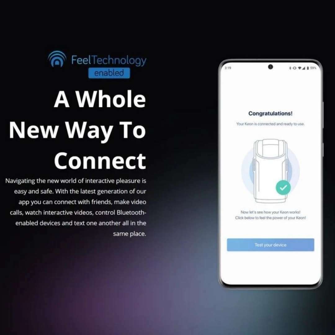 Kiiroo Keon 智能真實互動自動抽插 電動飛機杯組合 黑色